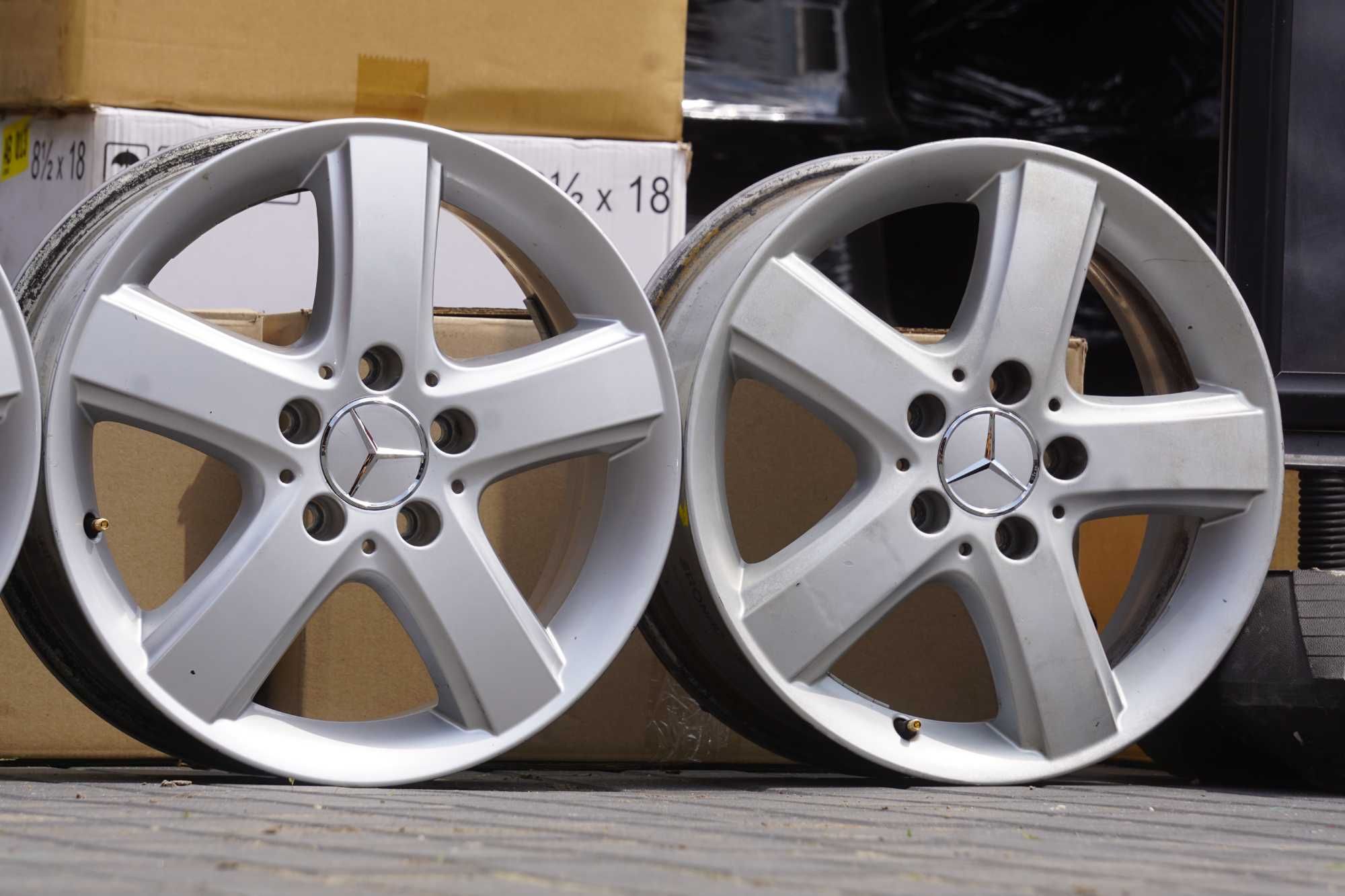 Alufelgi oryginał Mercedes 5x112 6Jx16 et46 cb66,6mm nowe dekle