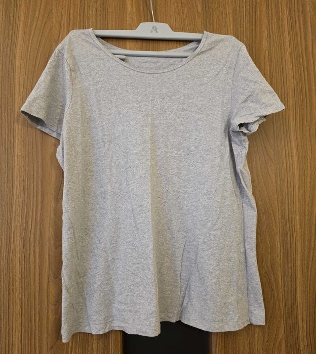 Szara koszulka bawełna 100% Decathlon L