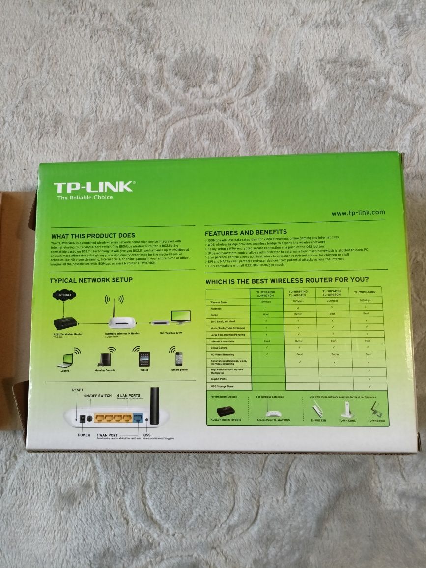 Router TP-LINK TL-WR740N