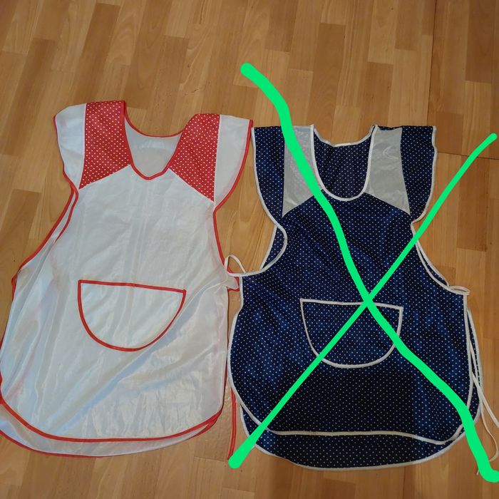 Fartuch z lat PRL, gospodyni domowej, sprzątaczki, woznej