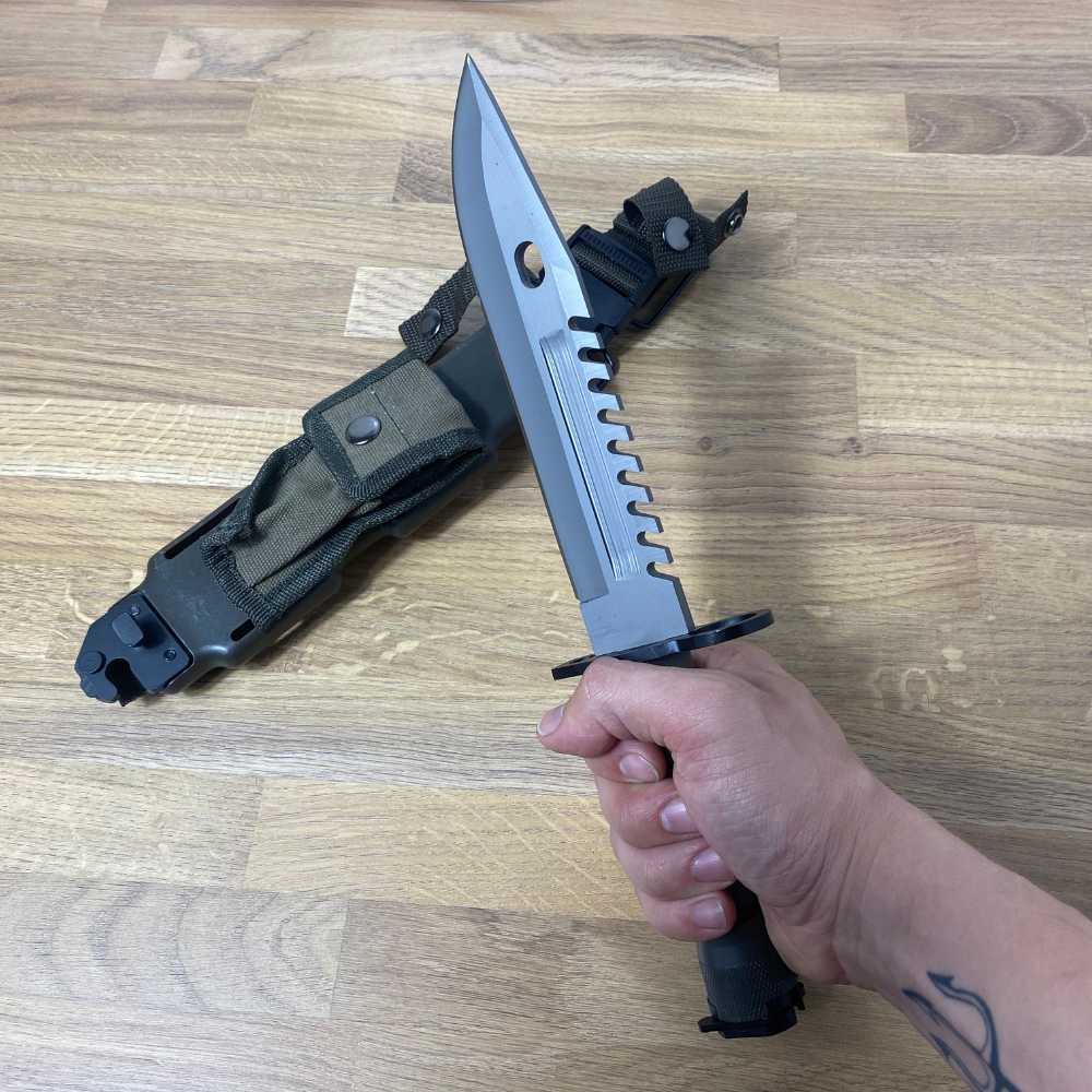 NÓŻ taktyczny WOJSKOWY survivalowy BAGNET z kaburą REPLIKA M9
