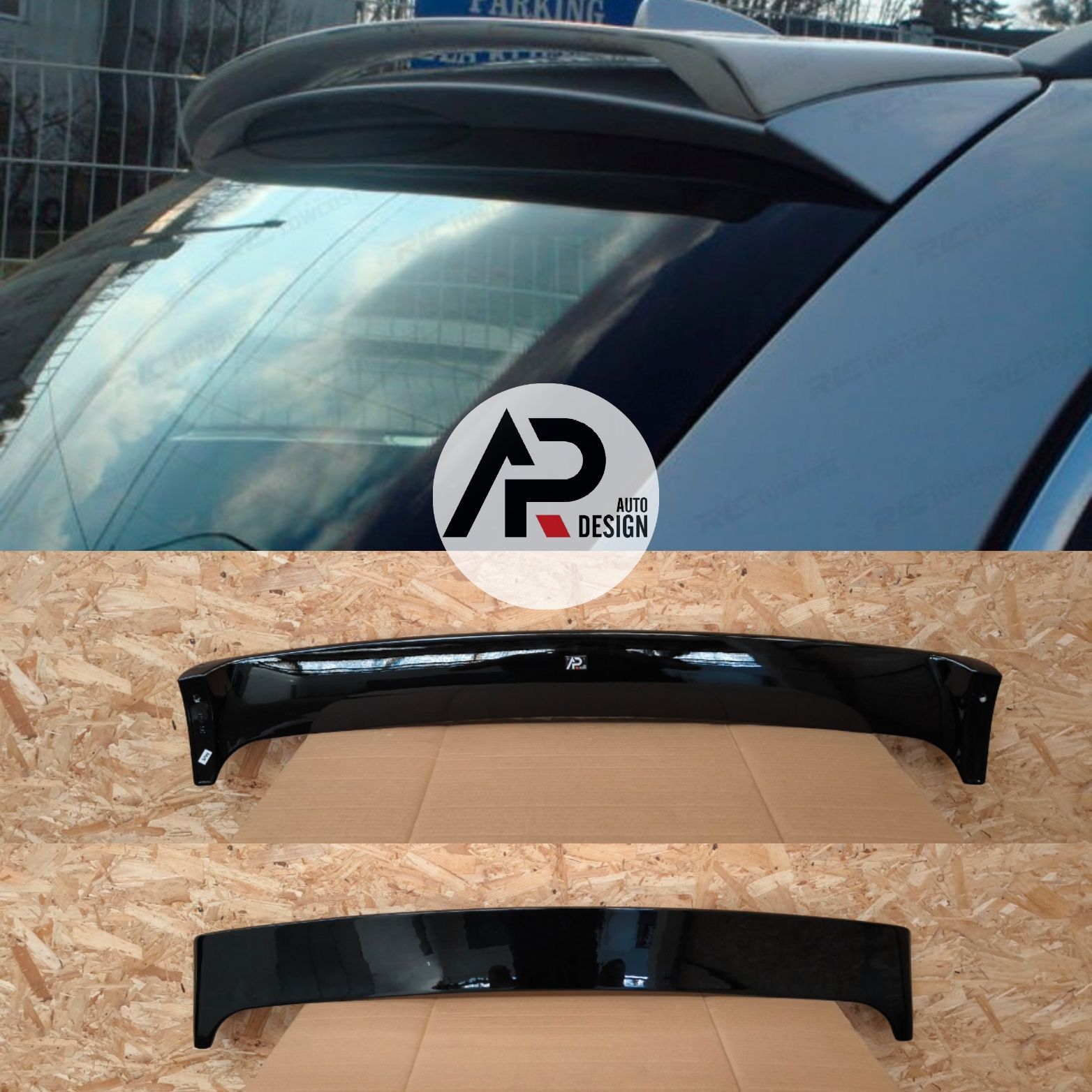 BMW E61 Aileron Spoiler Mala Mperformance Preto brilhante