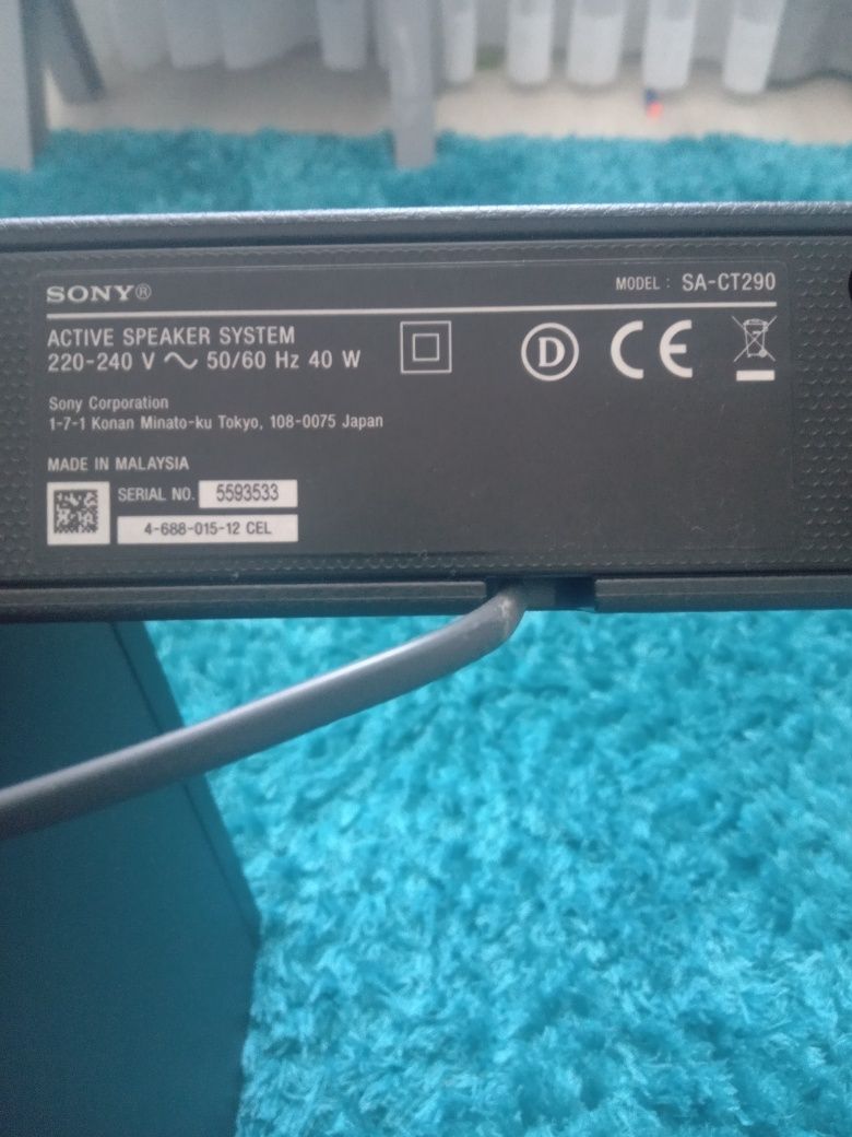 SONY HT-CT290 Soundbar Bluetooth czarny
