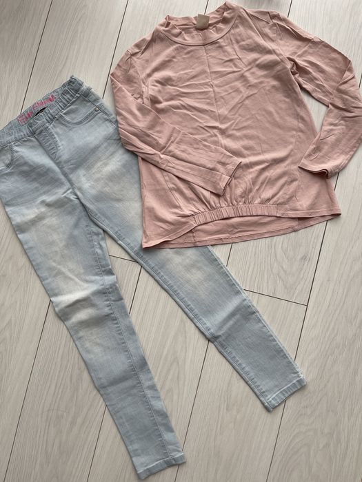 Джинсы и кофточка гольф 11-12 лет