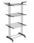 SONGMICS Duży suszarka do ubrań 64 x 126 x 172 cm LLR701W01V1 OPIS