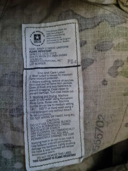 Bluza Mundur Medium Long US Army Multicam OCP ACU