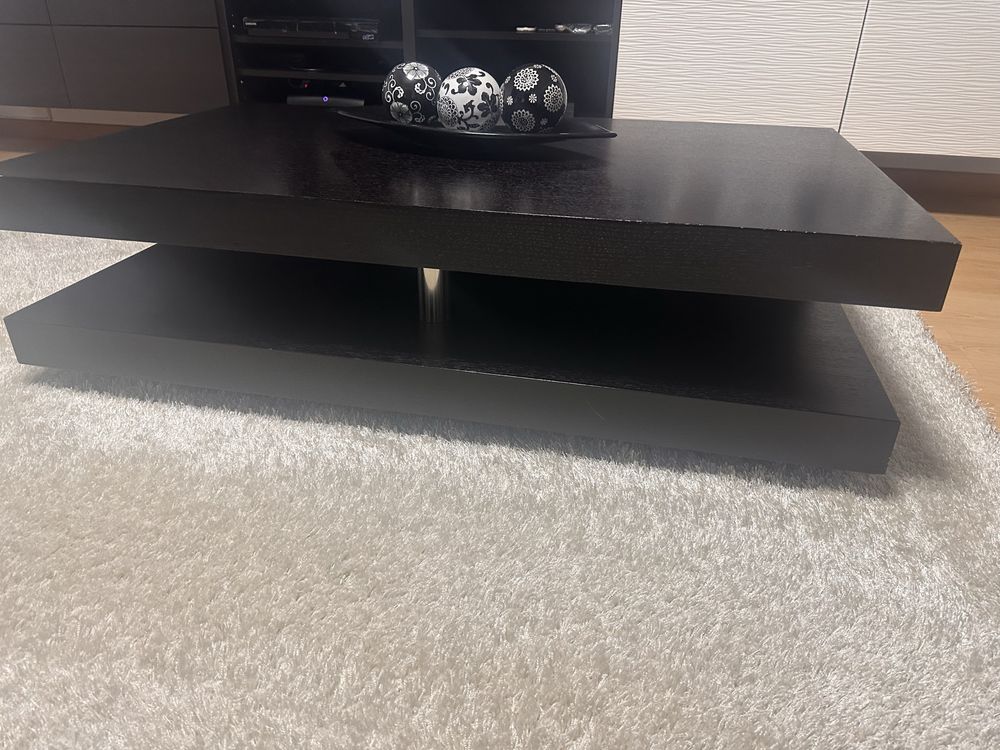 Mesa de centro de madeira robusta 120 cm comprimento  70cm 35cm altura