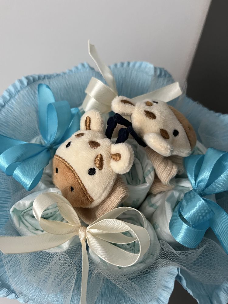 Bukiet z pampersów prezent dziecko narodziny baby shower