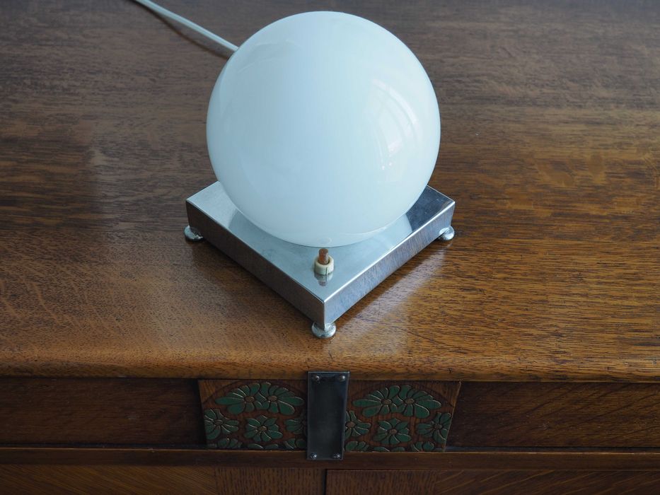 Candeeiro opalino art deco