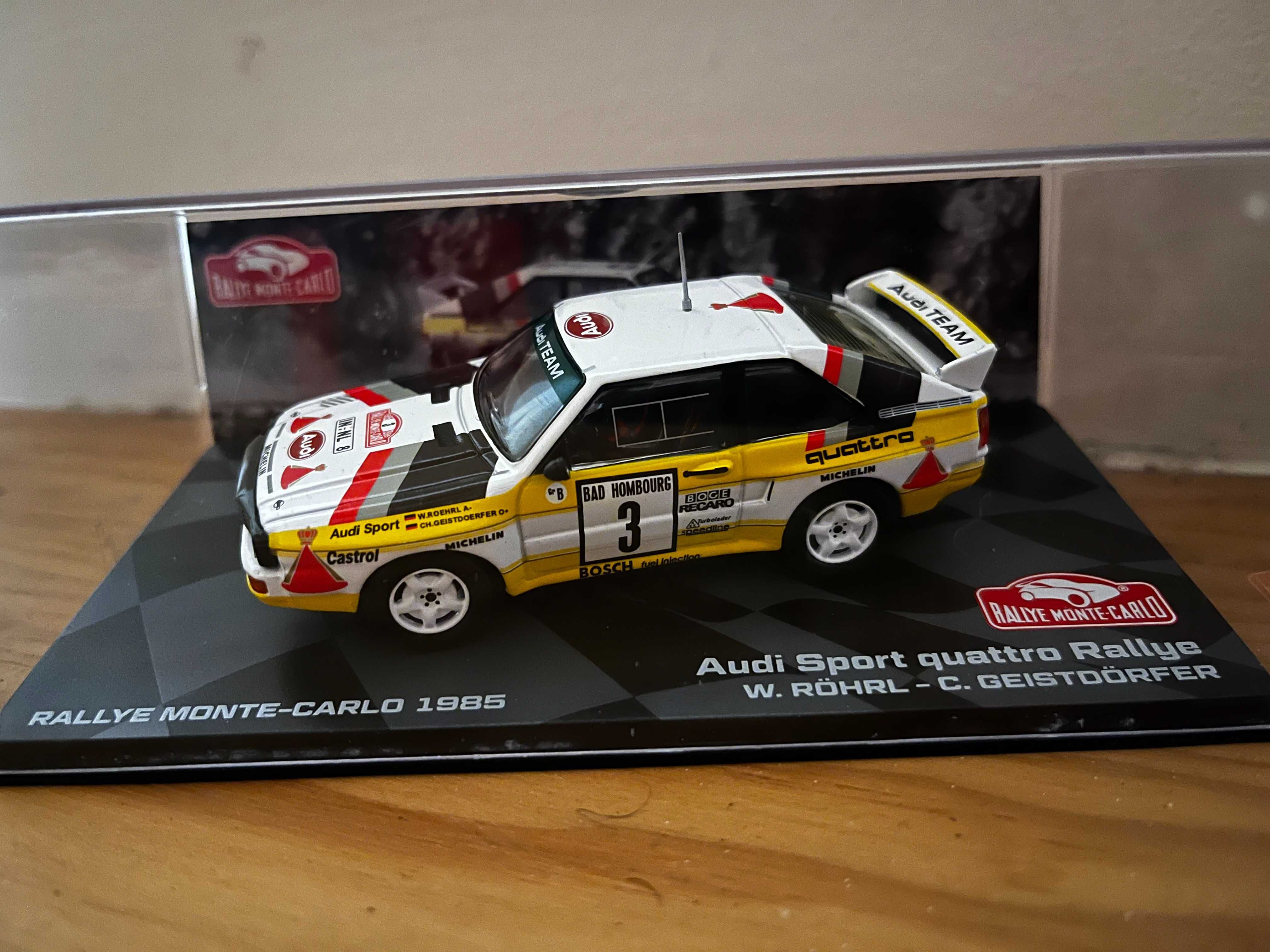 W, Rohrl / C. Geistdorfer Audi Sport Quattro Rallye Monte-Carlo 1985