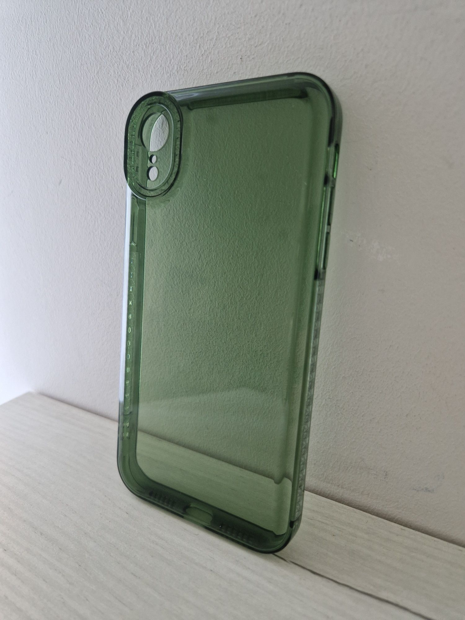 Etui Crystal Diamond 2mm Case do Iphone XR Przezroczysty zielony