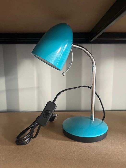 Designerska Lampka Biurkowa/Nocna Aigostar (Turkus)