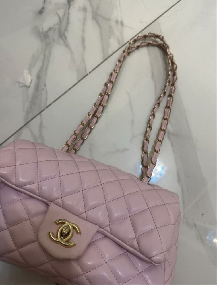torebka chanel pudrowy róz