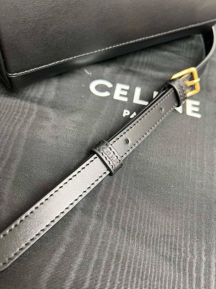 Черная оригинальная женская сумка Celine lux