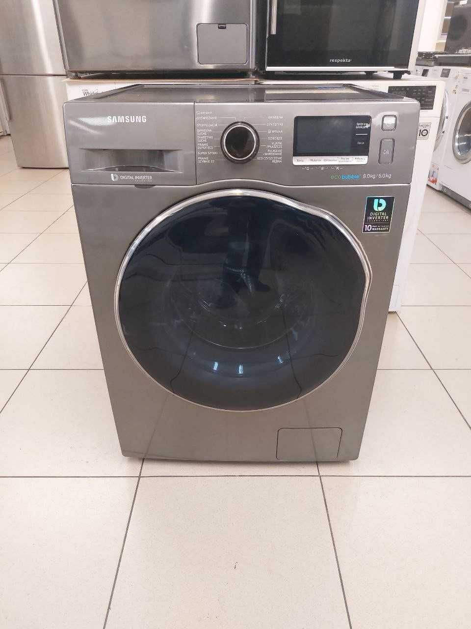 Продам пральну + сушильну машинку Samsung WD80K5410OWE/EО  8/6кг  б/у