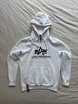 Bluza z kapturem Alpha Industries biała rozm. S