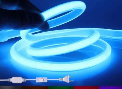 NEON LED o dł. 1m  8 szt., każda w innym kolorze - SUPER EFEKT 230V