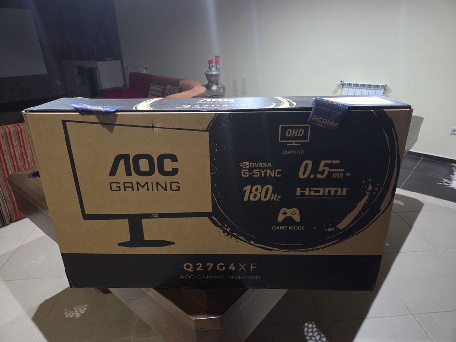 Monitor AOC Q27G4XF c/garantia Gaming IPS 27" QHD 16:9 180Hz FreeSync