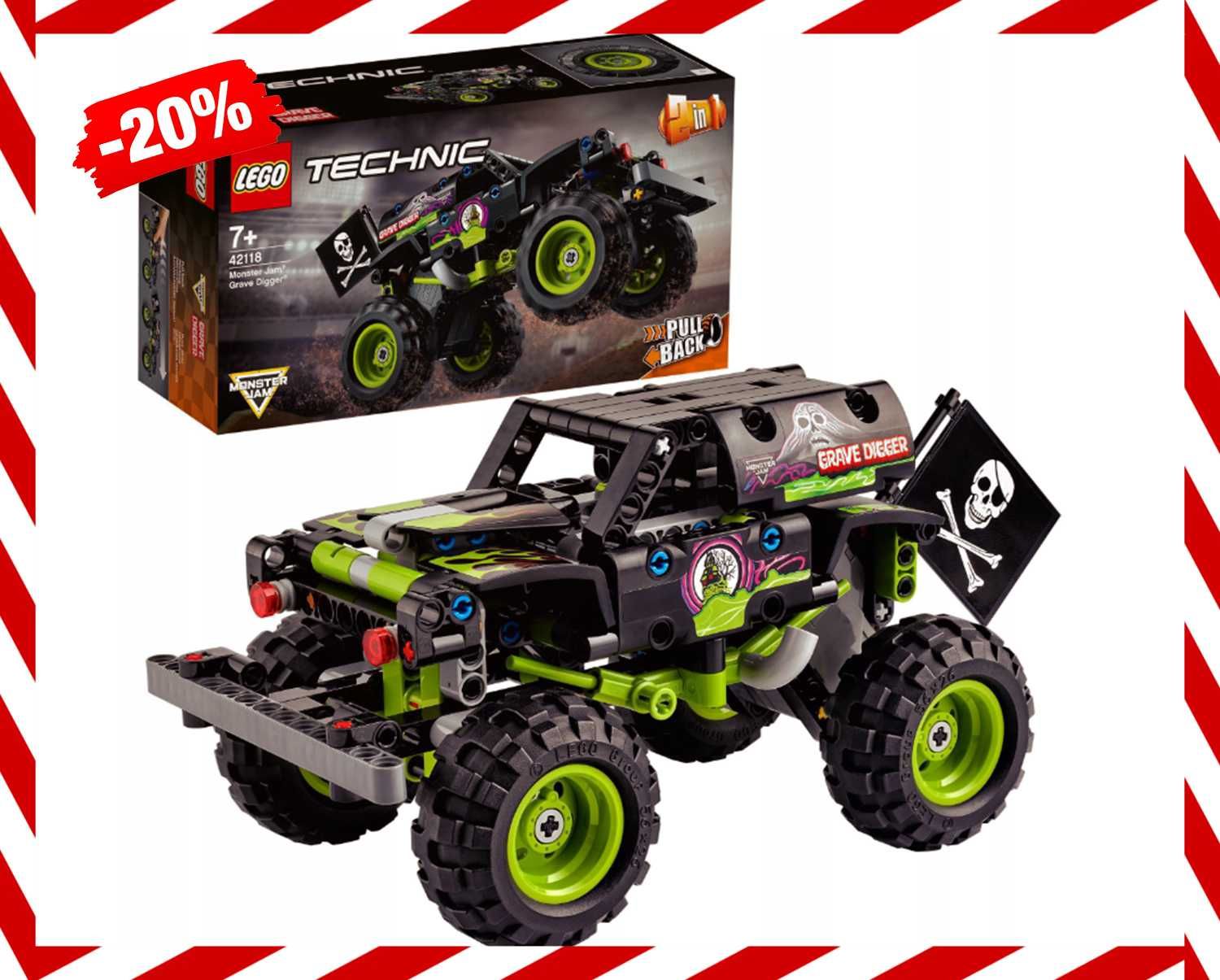 NOWY SAMOCHÓD LEGO TECHNIC Monster Jam Grave Digger (Promocja 24H)