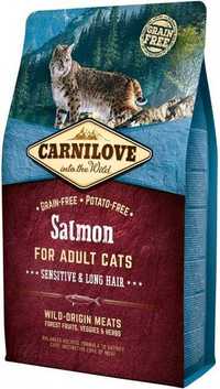 Корм для кошек Carnilove Salmon Sensitive & Long Hair 2 кг Срок11,24