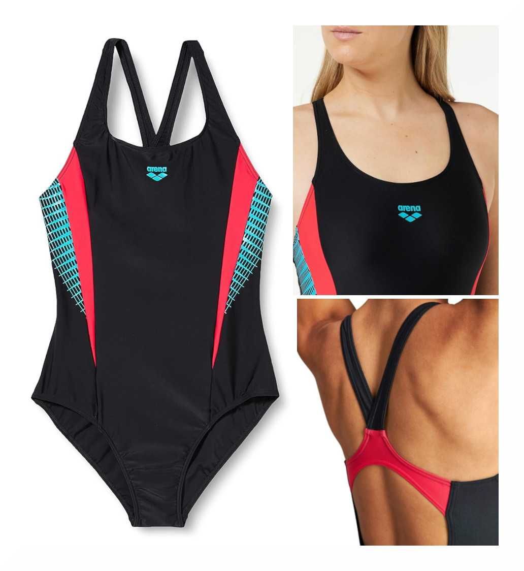 Damski Jednoczęściowy Strój Kąpielowy ARENA Threefold V Back MaxFit 48