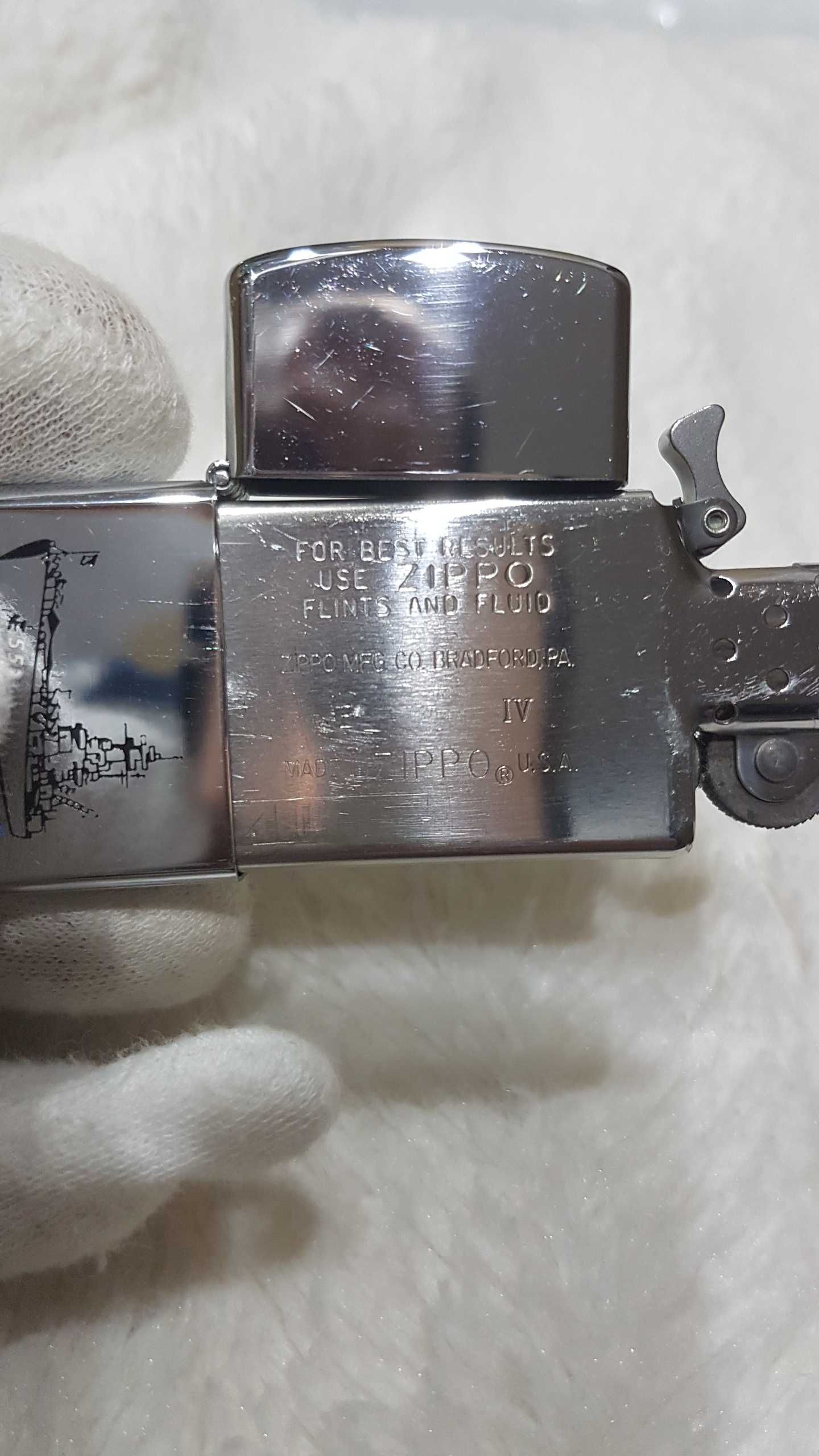 Zapalniczka Zippo Slim1988r. USS North Carolina (BB-55)