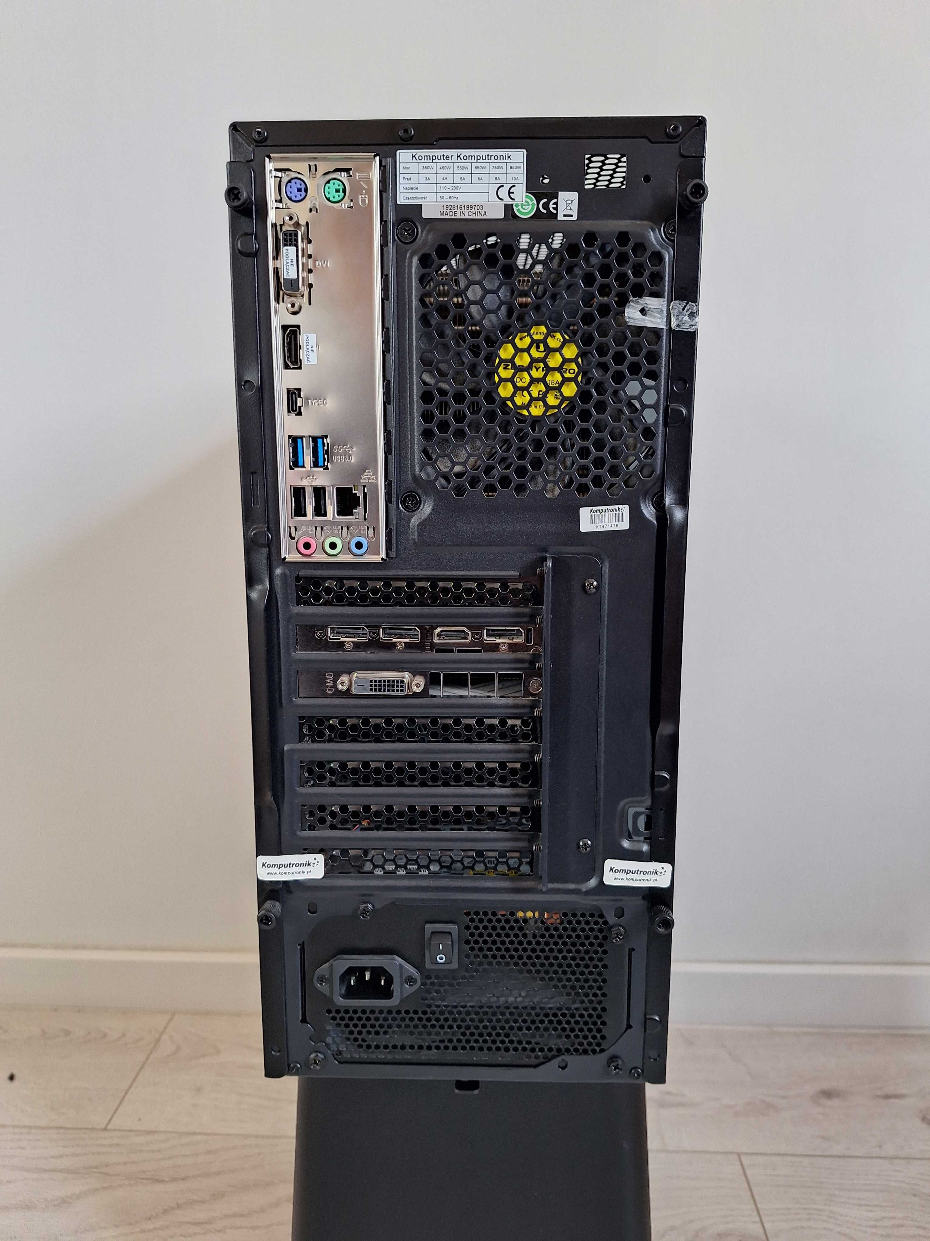 Komputer PC do gier,pracy Win10, i7 4GHz, RAM 32GB, GTX 1070 Gamingowy