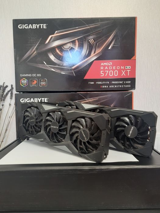 КАКНОВАЯ Видеокарта GIGABYTE  RX 5700  8Gb  полн.компл. и ОБМЕН