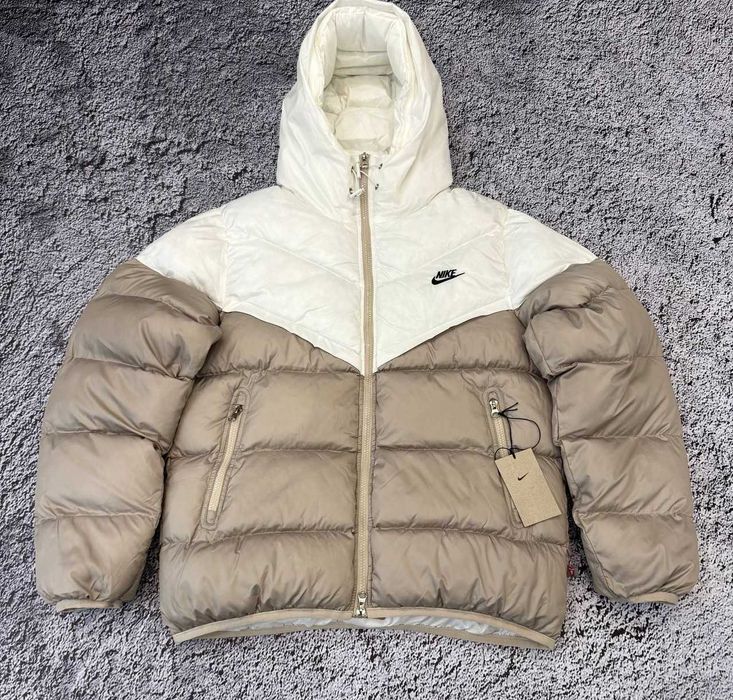 !SALE! Пуховик Nike NSW Storm-Fit Beige White XS S M L XL XXL найк