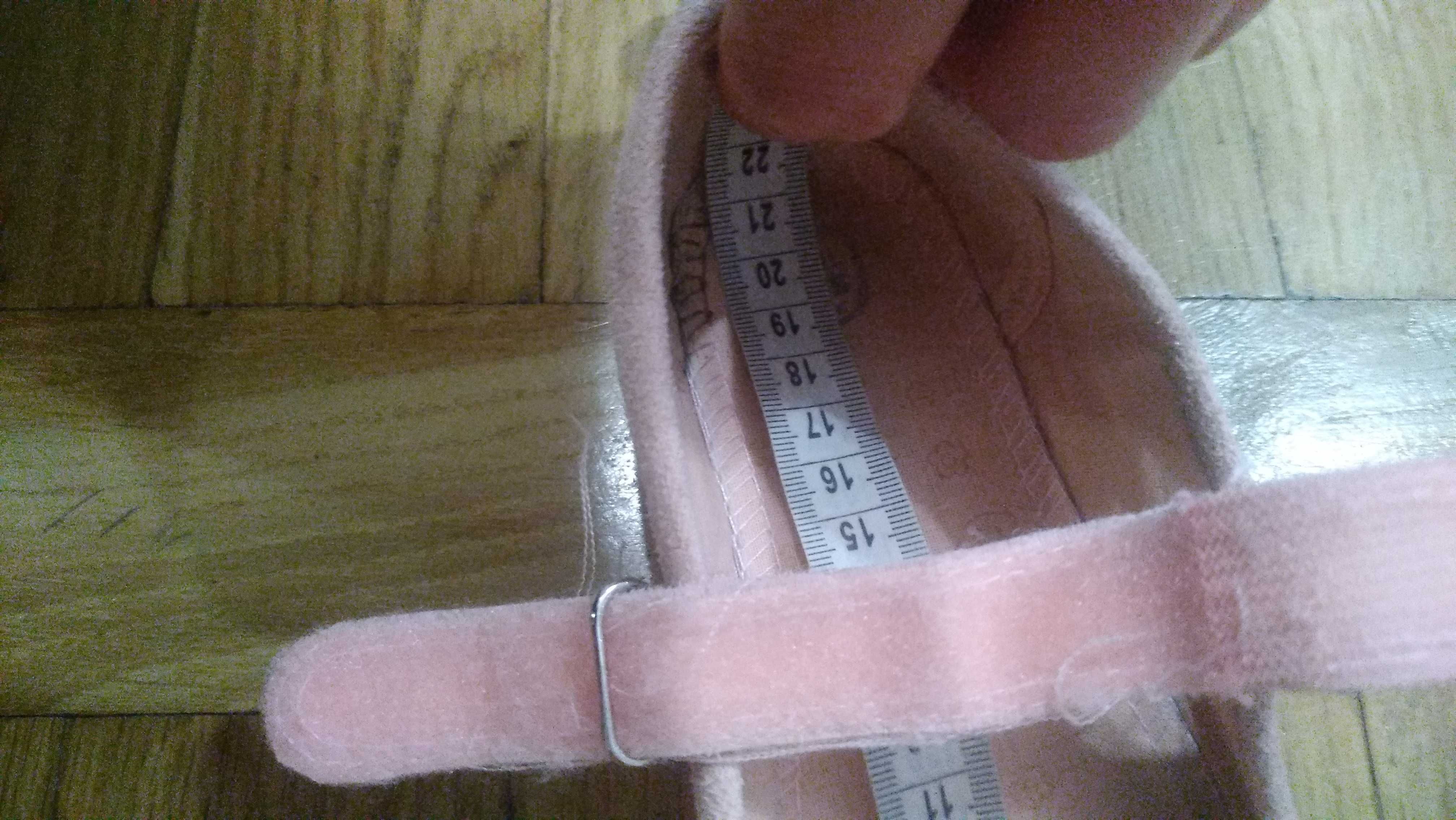 Buty dziewczęce r. 35 (21.5cm) na rzep baleriny