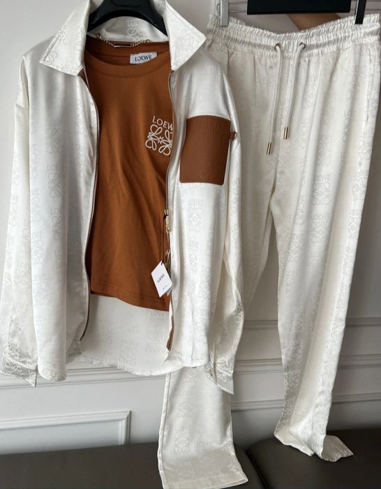 Loewe komplet satynowy złote dodatki L/xl