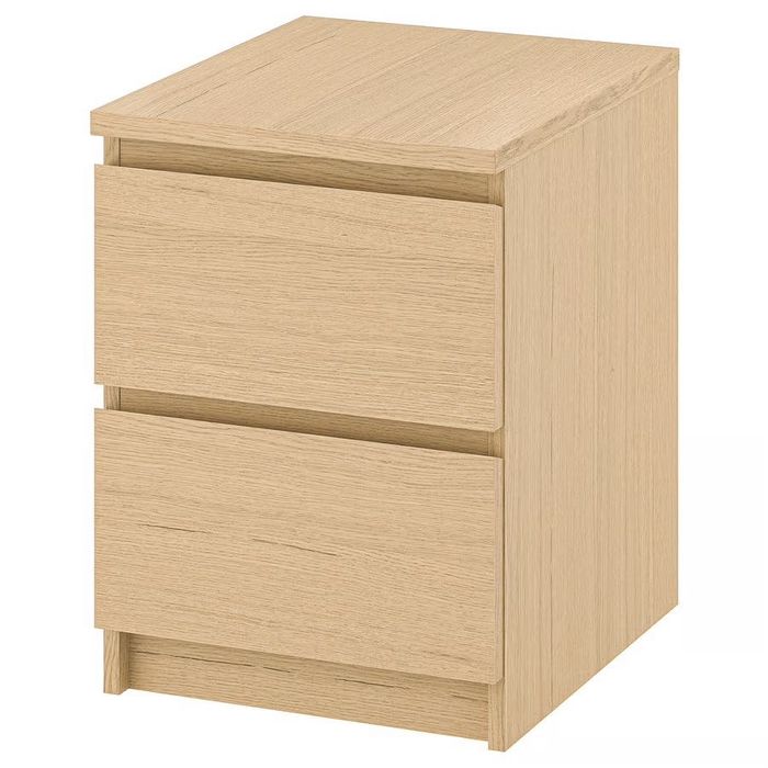 Komoda/komody IKEA Malm dąb bejcowany na biało