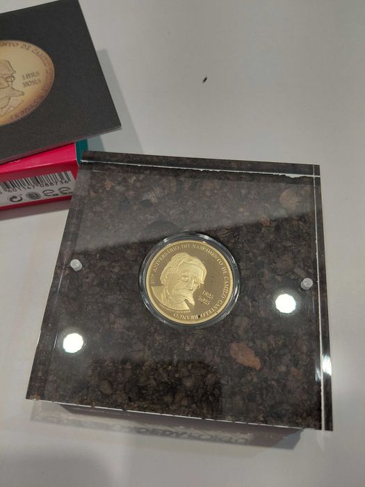 Moedas comemorativas em ouro Proof 999%..