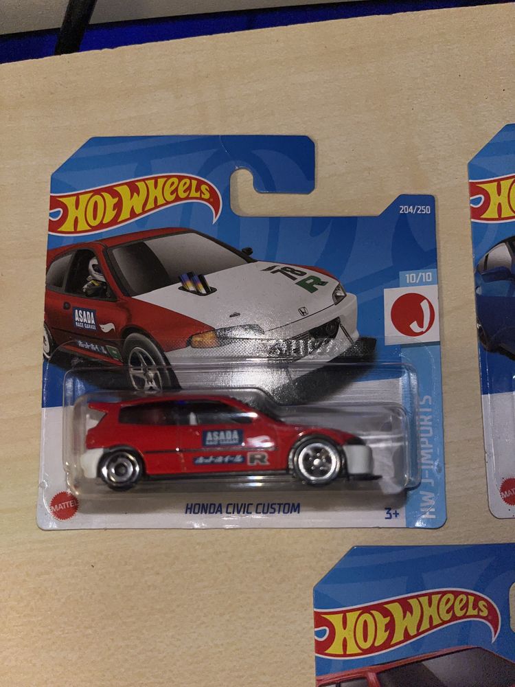 HOT WHEELS 4x jdm honda, nissan, toyota