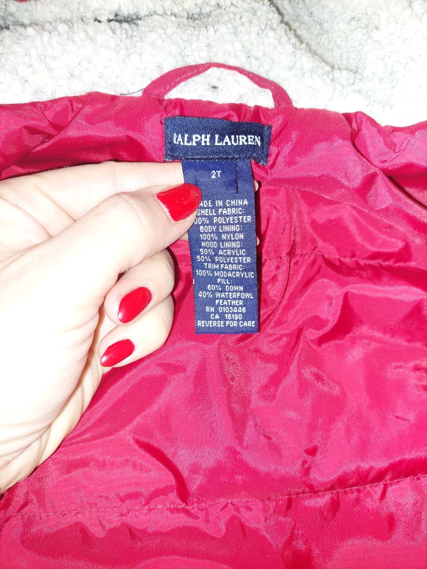 Płaszczyk dla dziewczynki r. 2 lata Ralph Lauren