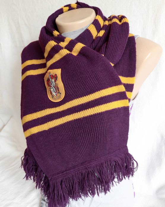 В'язаний шарф Гаррі Поттер Гриффіндор Хогвартс широкий довгий 200 см