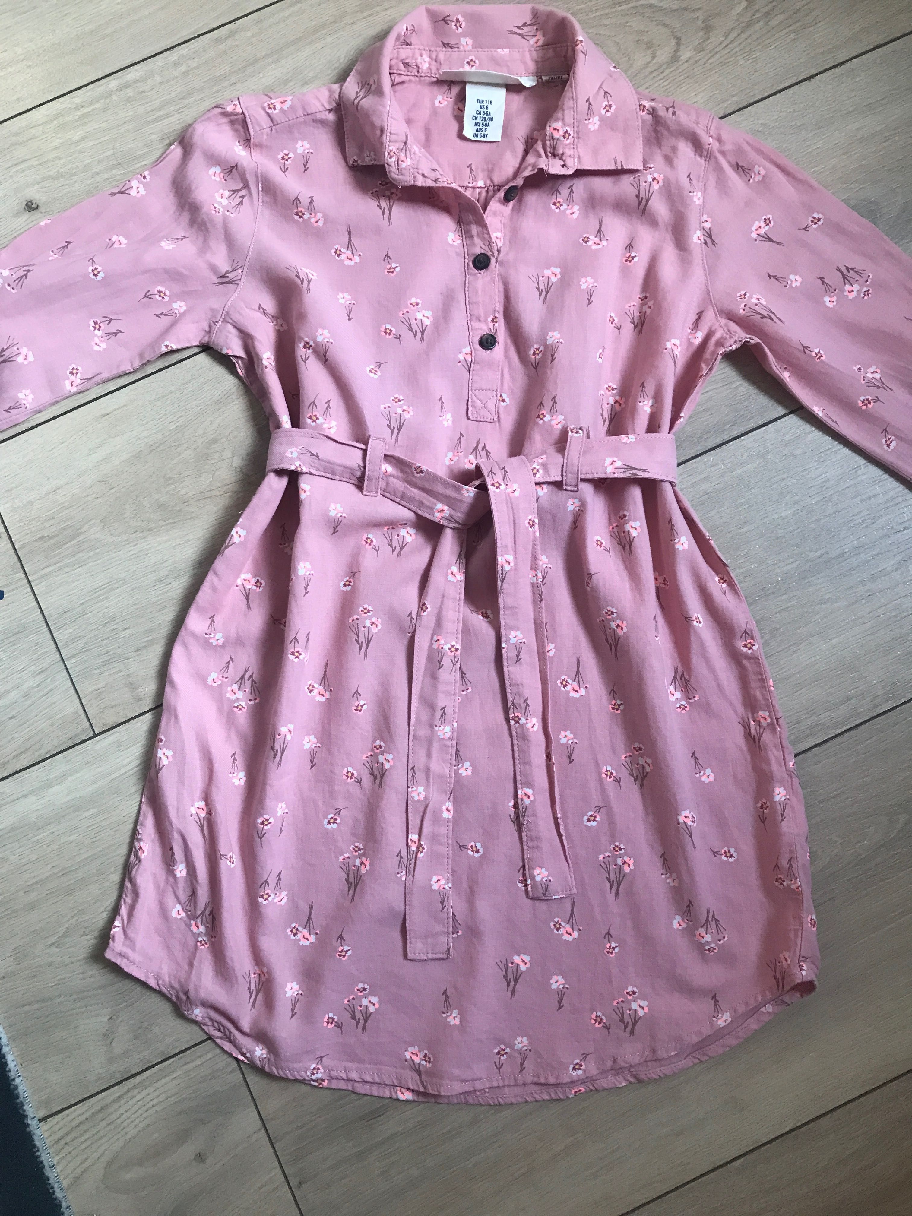 Sukienka w kwiaty H&M 116