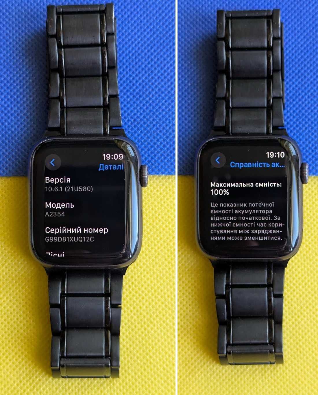 Гарний стан Apple Watch SE 44 mm Space Gray ремінець сталь