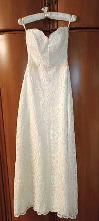 Свадебное платье Ave Maria, фата, цвет айвори