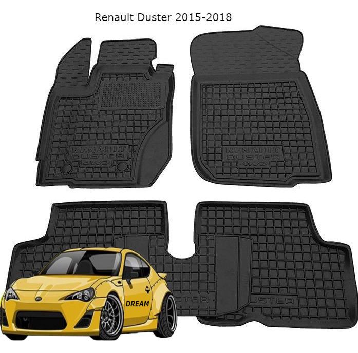 Коврики резиновые на Renault Megane/Logan/Trafic/Duster/Sandero/Kango