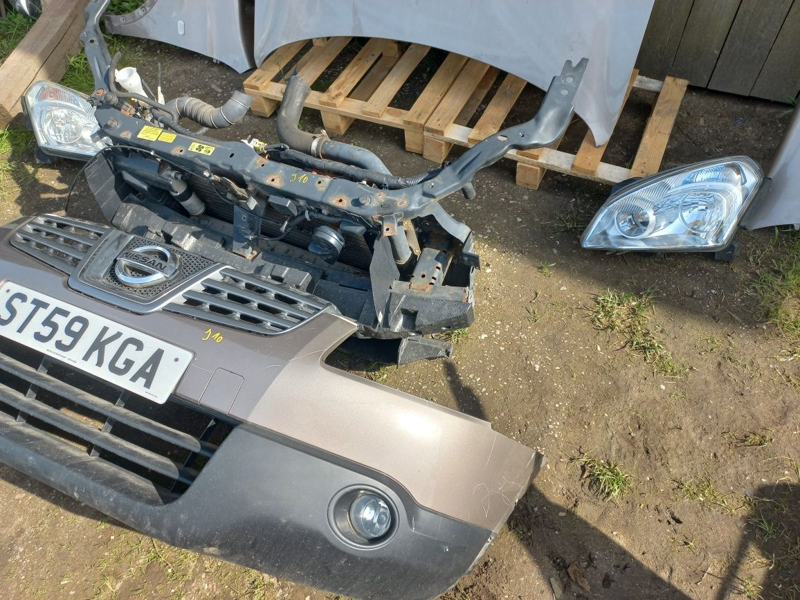 Przód kompletny nissan qashqai j10 maska zderzak pas przedni błotnik