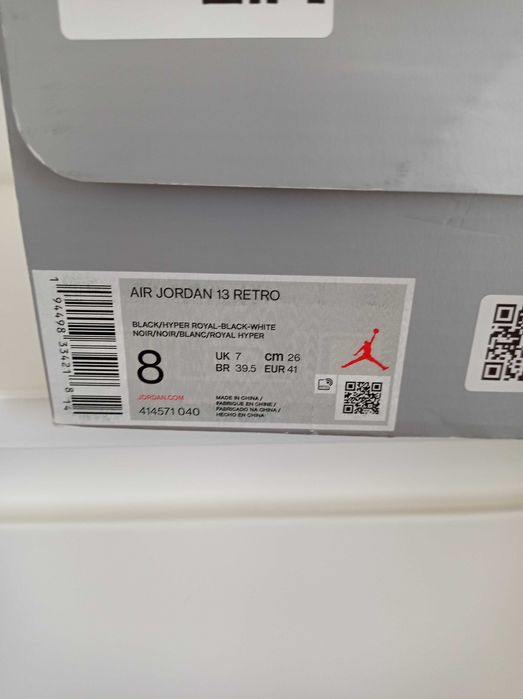 Air Jordan 13 Retro Black Hyper Royal (roz. 41)