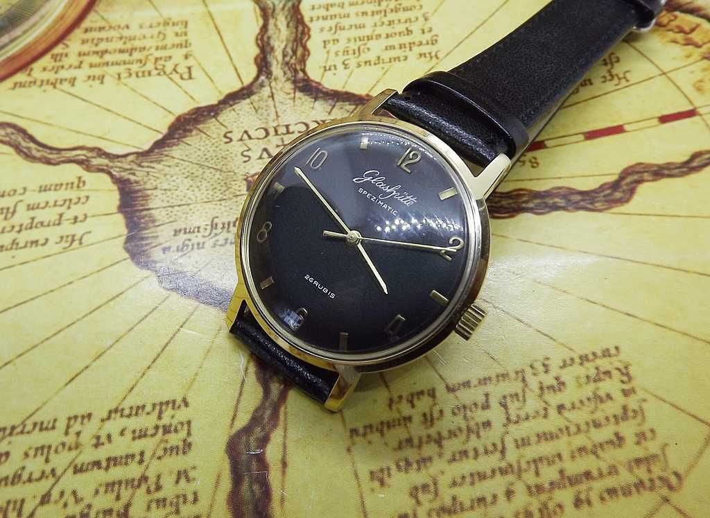 Zegarek  GLASHUTTE  SPEZIMATIC 26  Rubis  ideał.. po serwisie zeg.