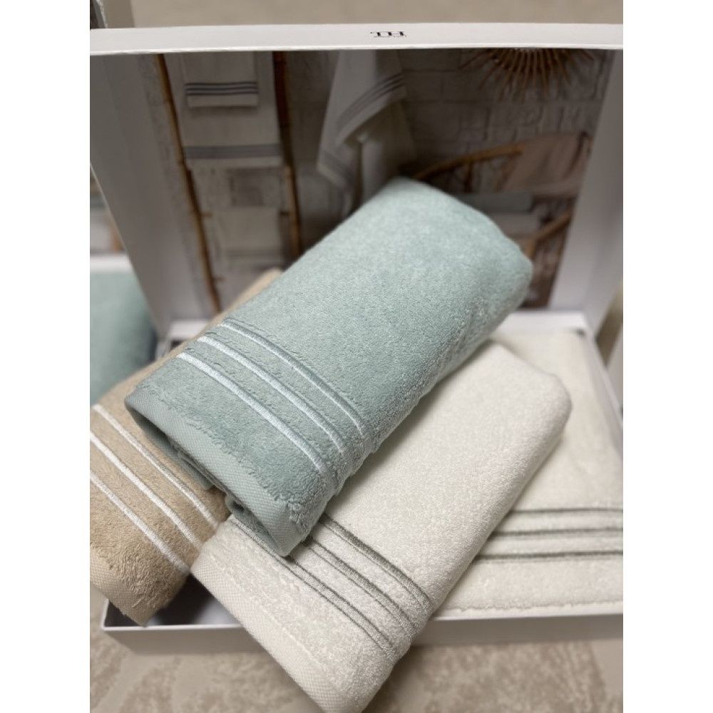 Наборы полотенец Tivolyo Home Marine однотонные 50*100;75*150