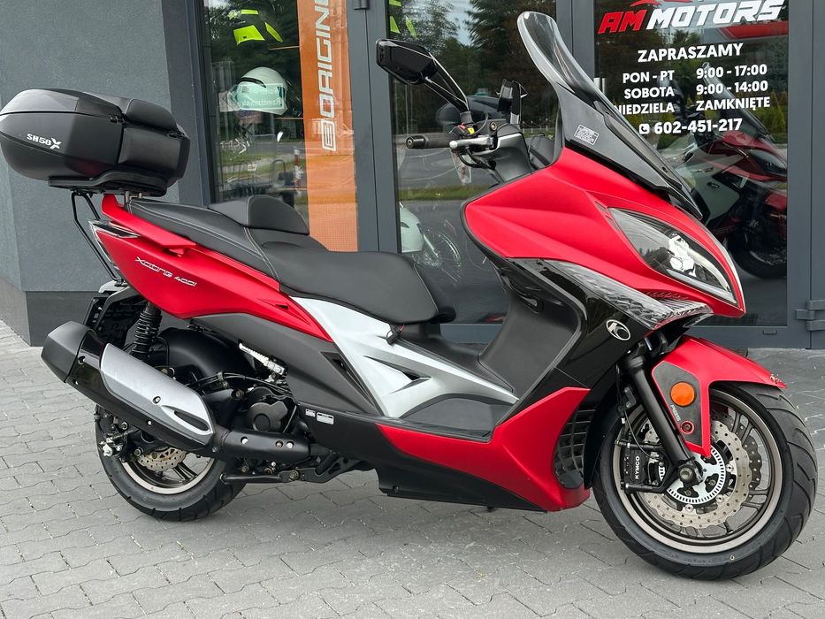 Kymco Xciting 400 i ABS tylko 9 194km Fabryczny STAN , Kufer SHAD , Dostawa PL RATY