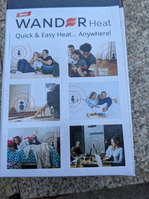 Aquecedor de tomada c/comando, 500w