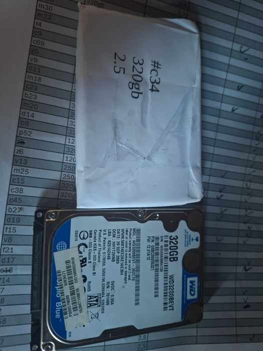 dysk twardy 320gb 2,5 sprawny #c34