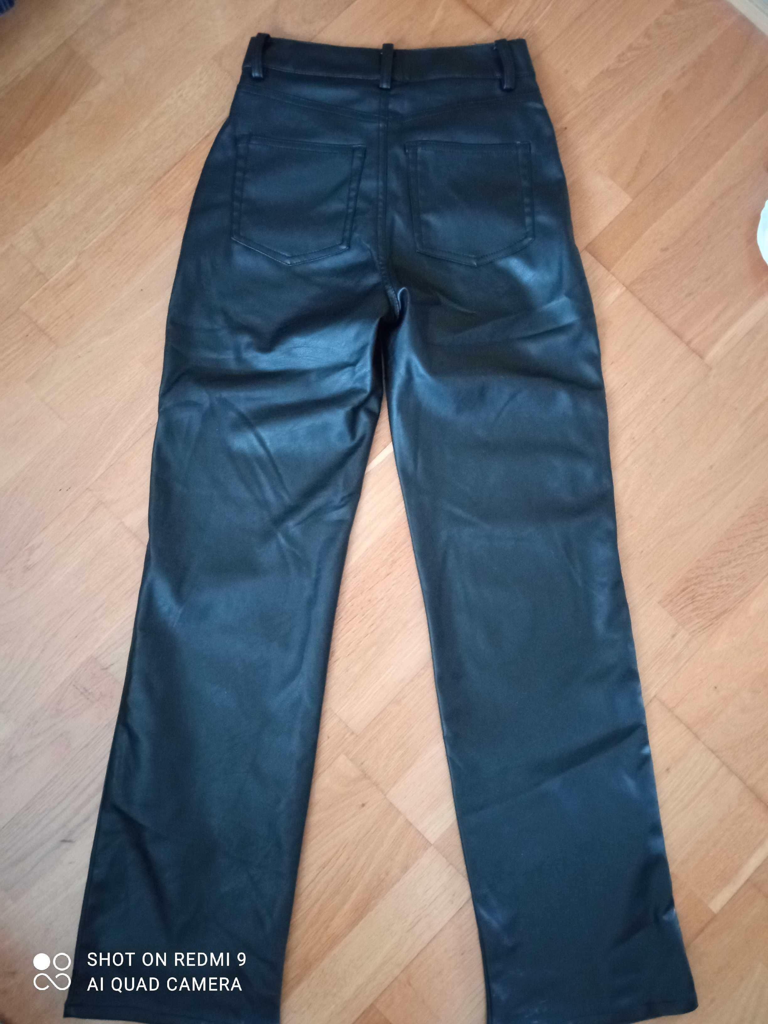 Spodnie skórzane H&M rozmiar XS