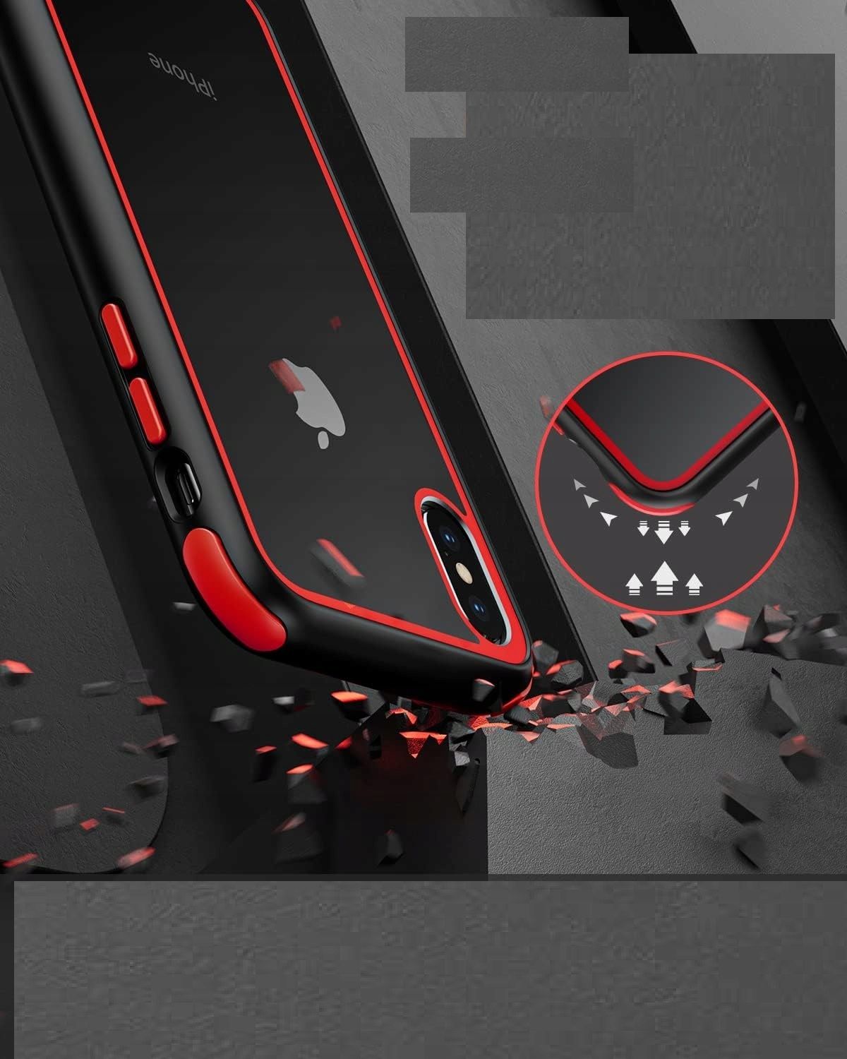 etui do iphone x iphone xs przezroczyste silikonowe case - c
