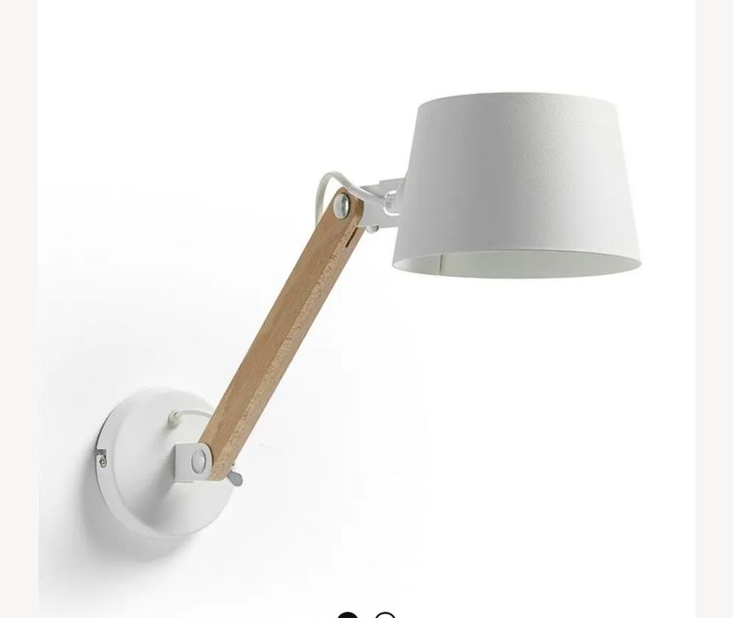 Lampa Ścienna Move Biała Kave Home